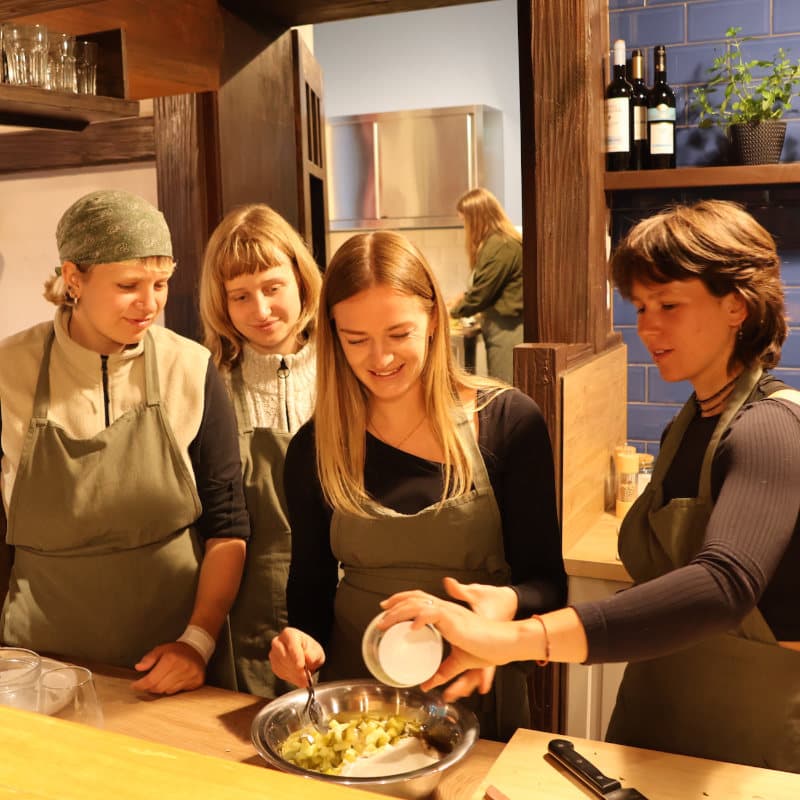 ein Teamevent bei Veganwolf